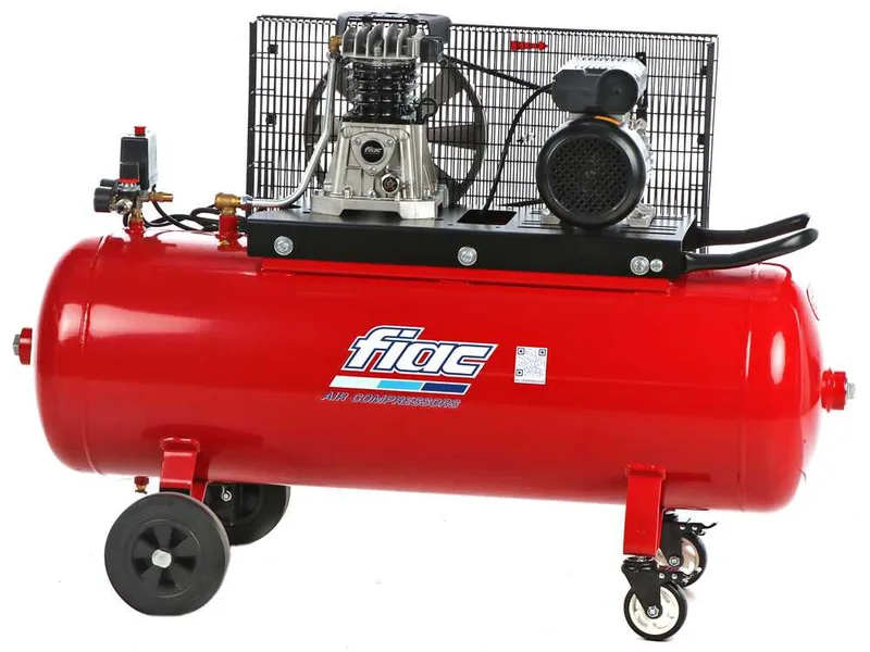 Fiac AB 150/348 - Compresseur d'air électrique monophasé à courroie - Moteur 3 CV - 150 L
