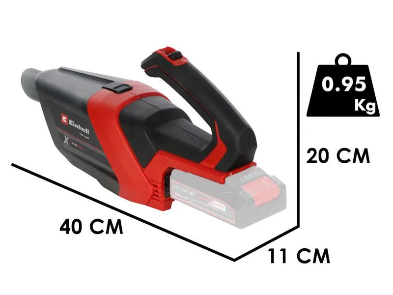 Einhell te-hv 18/06 Li - Solo - Aspirateur à main à batterie - 18 V - sans batterie et chargeur