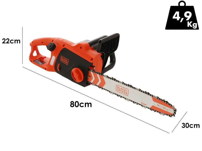 Black & Decker BECS2040-QS - Tronçonneuse électrique da 2000 W - Guide de 40cm