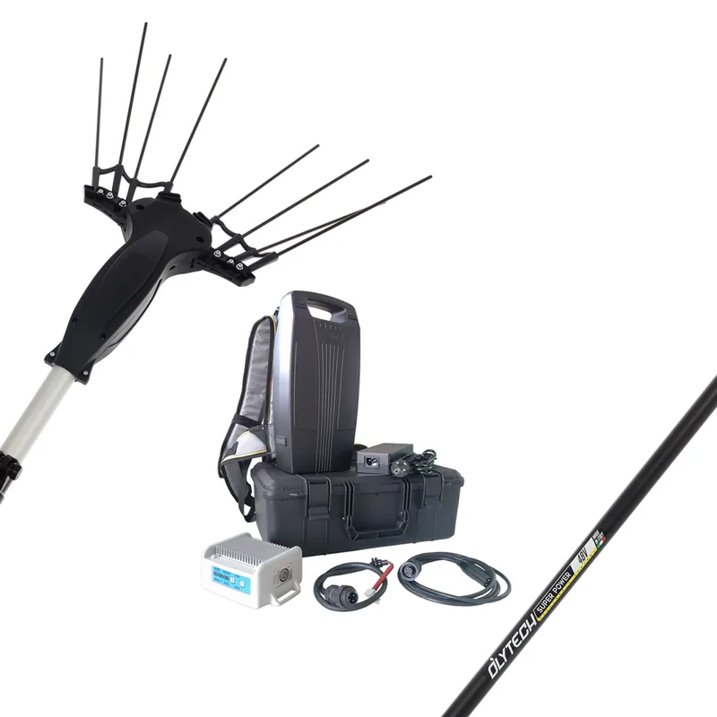Volpi Olytech Super Power 555XL - Peigne vibreur électrique à batterie 240/360 - Batterie à dos incluse
