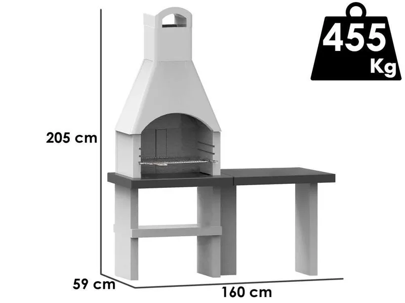Palazzetti Pistoia XL - Barbecue en maçonnerie au charbon de bois