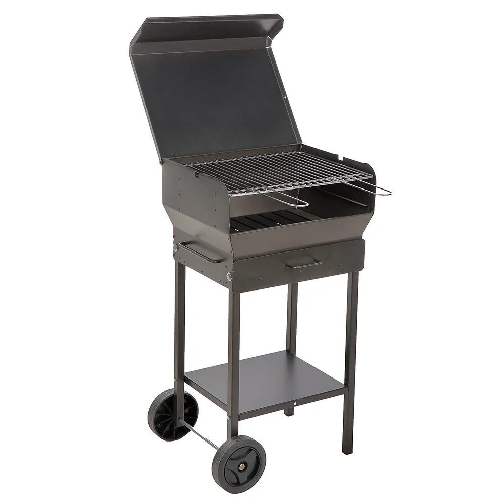 Mille Doriano Small - Barbecue à charbon en fer artisanal - 47,5x37 cm