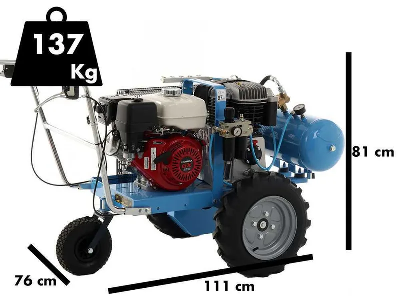 Motocompresseur autotracté Campagnola MC 950 moteur Honda GX270