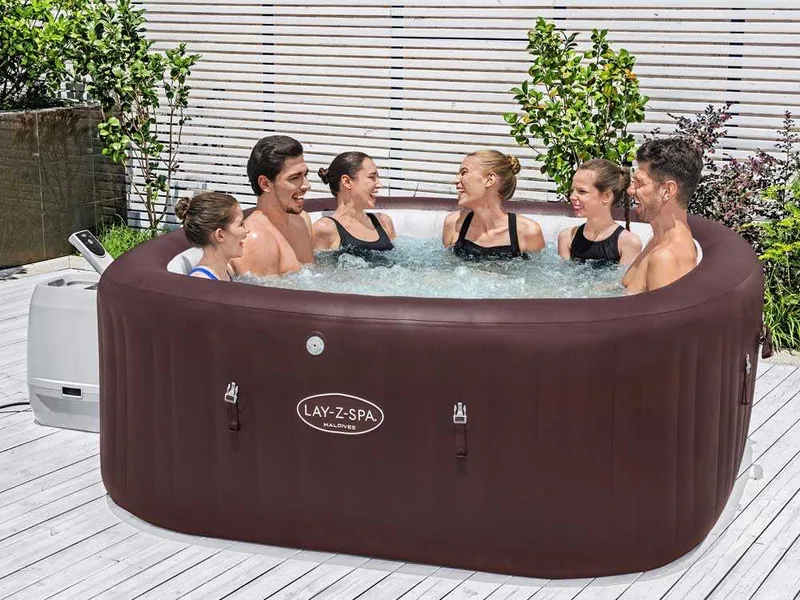 Bestway Lay-Z-Spa Maldives HydroJet Pro 6001U - 201x201x80 cm - Spa gonflable à hydromassage