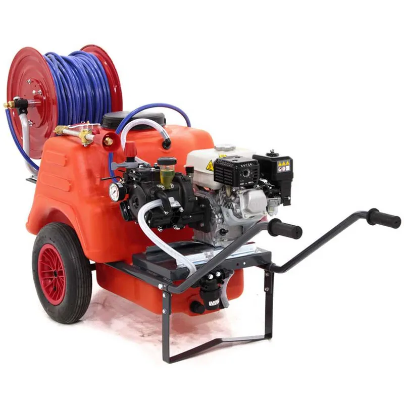 Groupe motopompe de pulvérisation Comet APS 41 Honda Gx 160 sur chariot Dal Degan avec réservoir 150 l