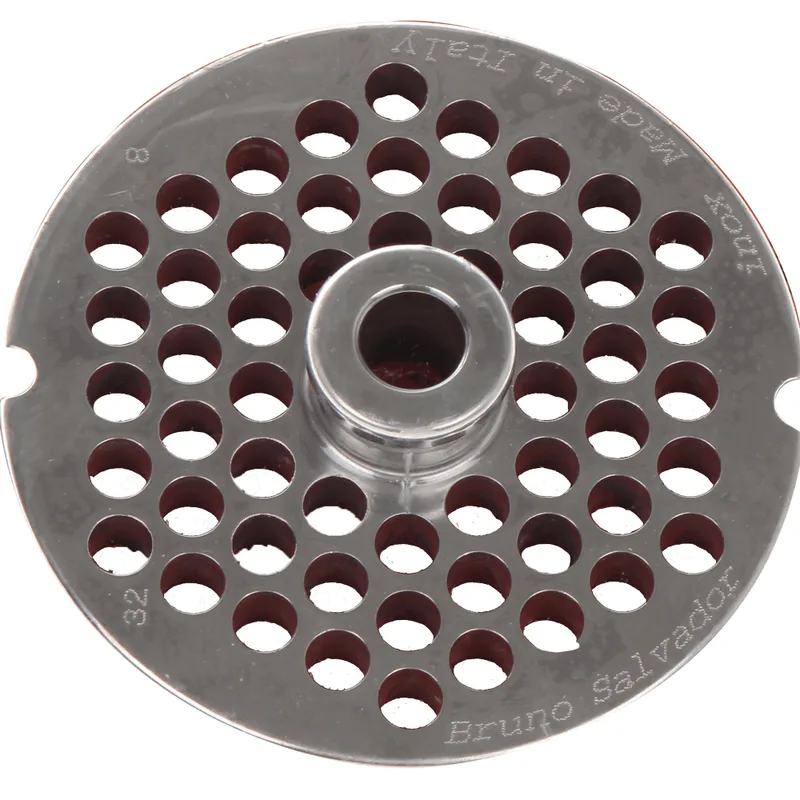 Filière pour hachoir à viande N.22 - trous de Ø 8 mm - diamètre filière 82 mm