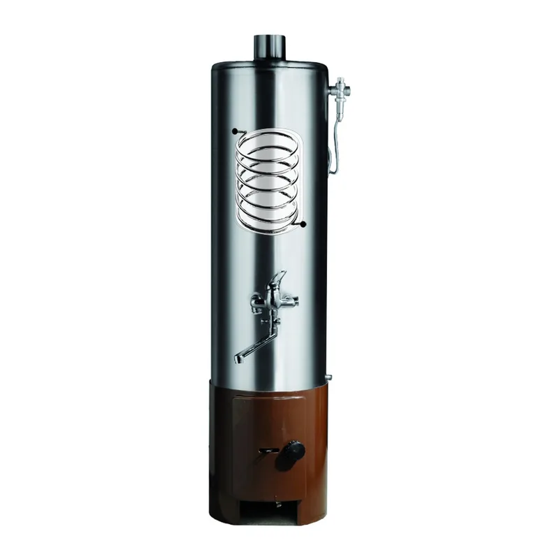 Wittigsthal Chauffe-bain sous pression ZW100 avec échangeur thermique complet – inox 100L, foyer brun, MB