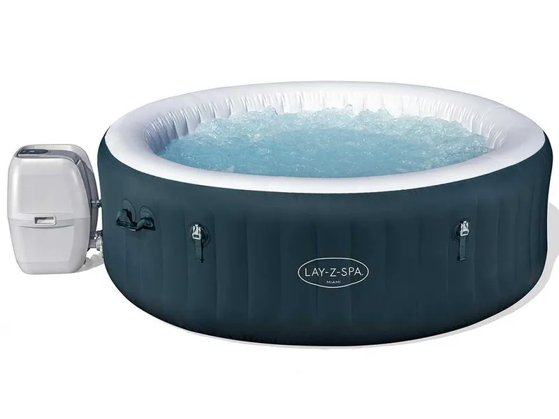 Bestway Lay-Z-Spa Miami AirJet 6001D vert - Ø196x66 cm - Spa gonflable pour 5-6 personnes