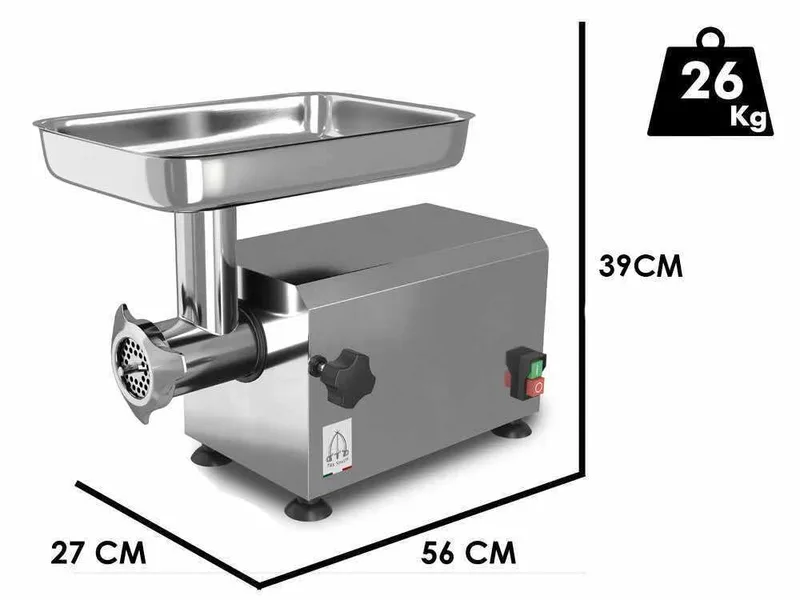 Tre Spade TC-12 PRO INOX DELUXE - Hachoir à viande électrique - 750 W - N.12
