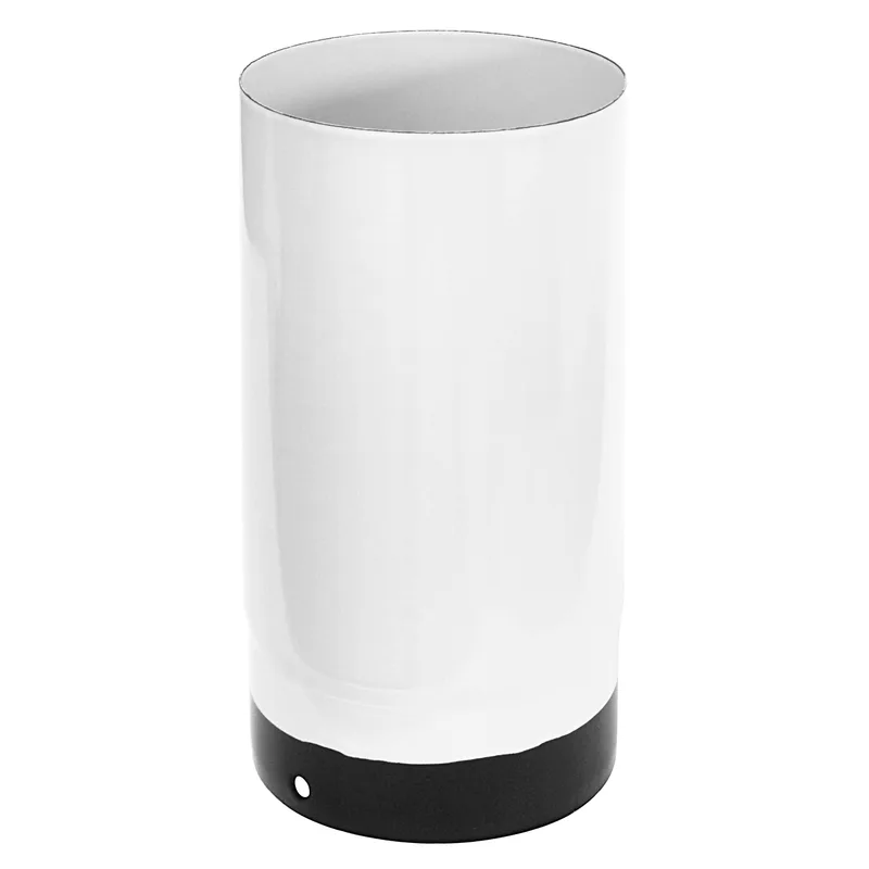 Tuyau de fumée / Tuyau de poêle émaillé 130mm - 250mm blanc