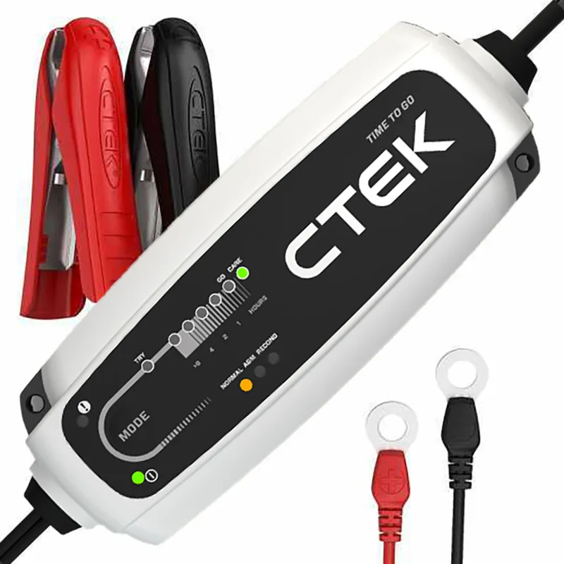 Ctek CT5 time to go - Chargeur de batterie et mainteneur - 8 phases - 12V 5A