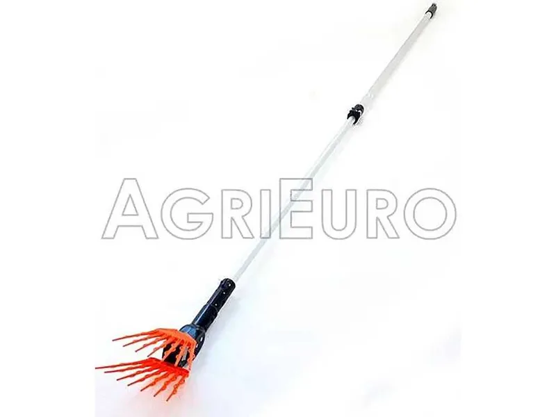 TecnoVIR Olivir - Peigne vibreur électrique à batterie 150-250 cm - perche télescopique en aluminium