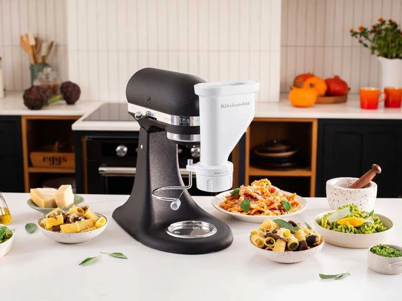 KitchenAid 5KSMPEXTA - Presse à pâtes pour 6 types de pâtes
