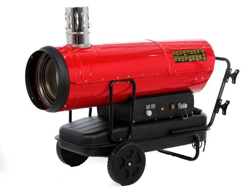 GeoTech IDH 8000 - Générateur d'air chaud diesel - à chauffage indirect - sur chariot
