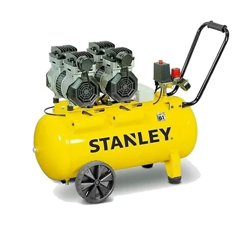Stanley DST 300/8/50-2 - Compresseur d'air électrique monophasé silencieux, oil-less - Moteur 2.6 CV - 50 L