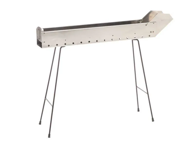 Cruccolini Inox 75 cm - Barbecue spécial pour brochettes à charbon