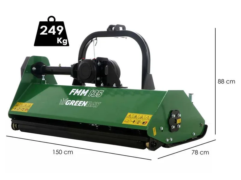 Greenbay FMM 135 - Broyeur agricole pour tracteur - Série médium