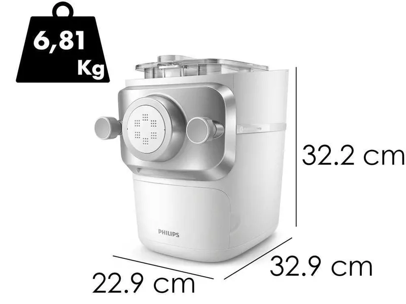 Philips Pasta Maker 7000 HR2660/00 - Machine à pâte électrique 2 in 1 - Pétrissage et extrusion