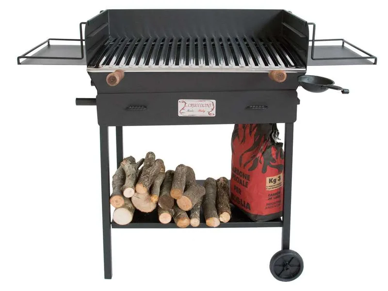 Cruccolini Festa Plus - Barbecue en fer artisanal à bois et charbon
