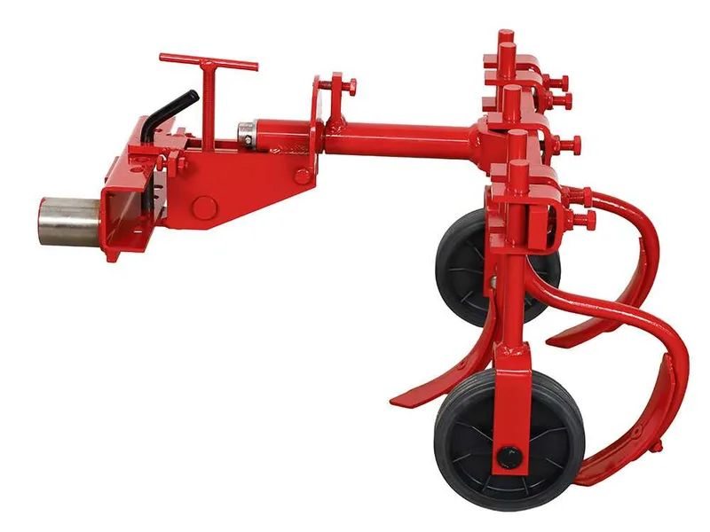 Extirpateur à trois socs ET-3 avec attache rapide réglable et barre porte-outils - Pour motoculteurs de 6 à 10 CV