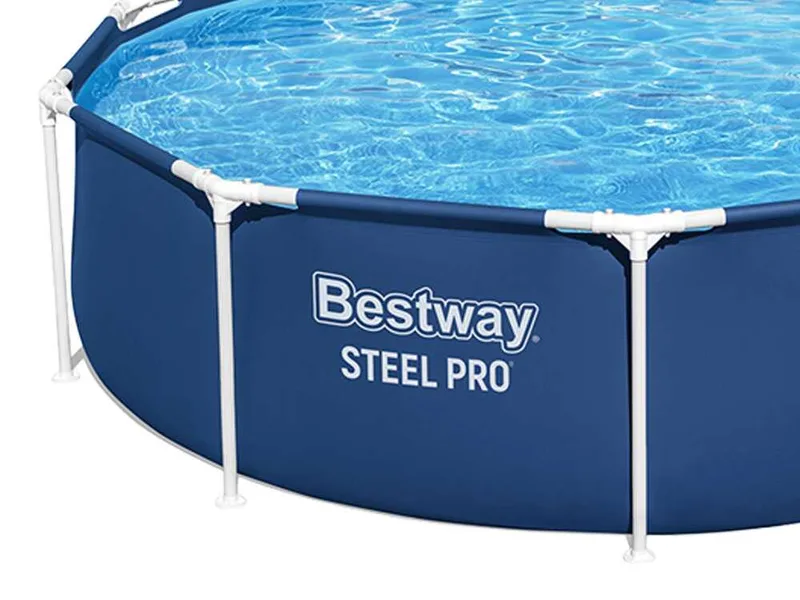 Bestway Steel Pro 56677 - Ø305x76 cm - Piscine ronde pour 3-4 personnes