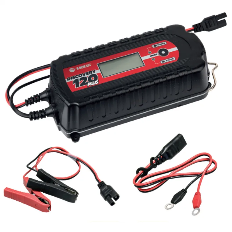 Helvi Discovery 120 Plus - Chargeur de batterie et mainteneur de charge automatique - 12/24V