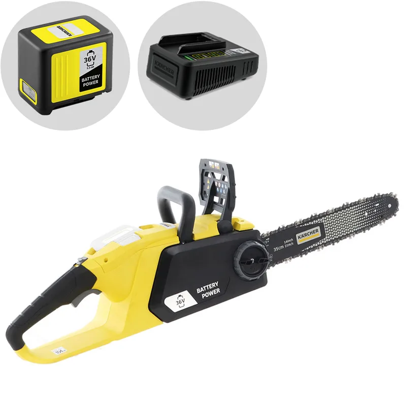 Karcher CNS 36-35 - Tronçonneuse à batterie 36V 5 Ah - Lame de 35 cm