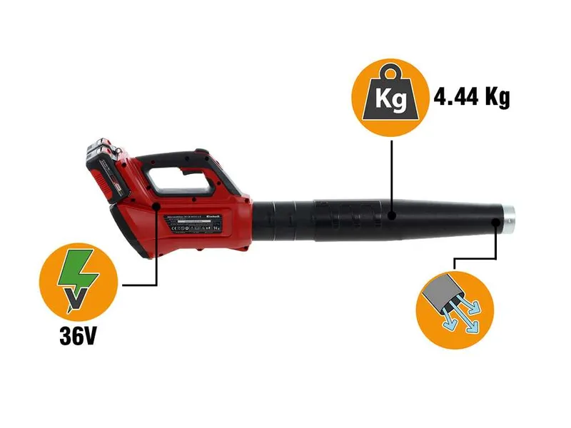 Einhell GP-LB 36/230 Li E BL - Souffleur de feuilles à batterie - 36 V - 2 x 18 V / 5-8 Ah
