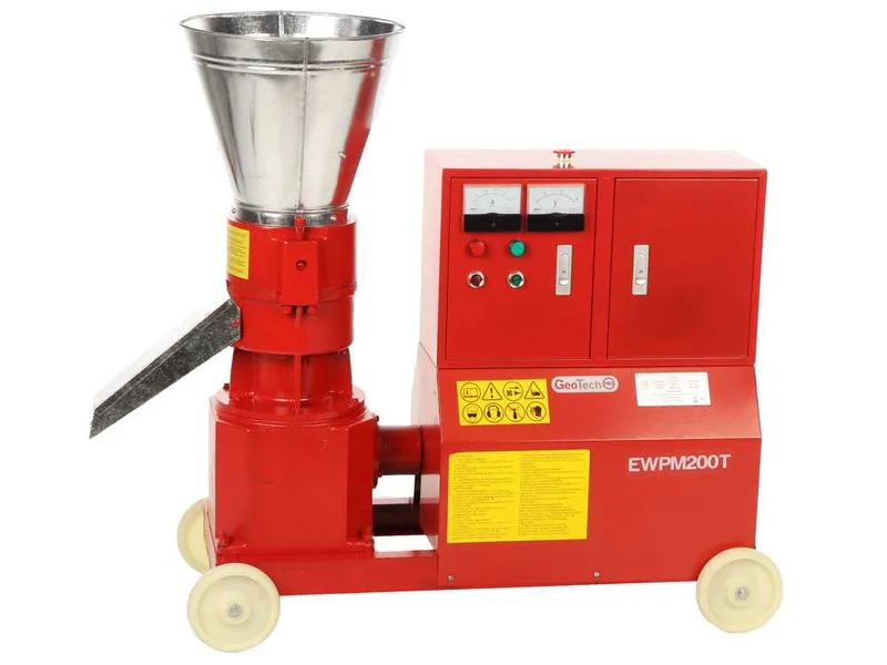 GeoTech Pro EWPM200T - Presse à pellets Triphasée - Fabrication de pellets pour le chauffage