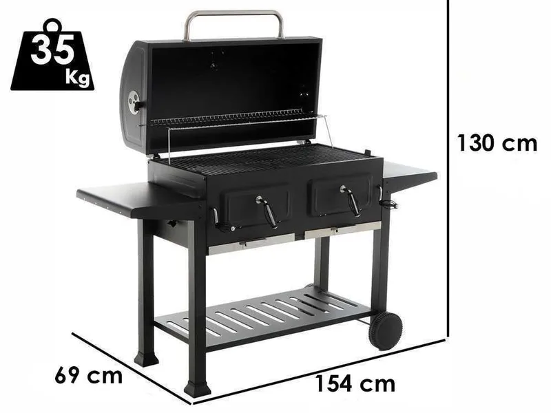 RoyalFood CB 3500 XL - Barbecue à charbon MAXI format