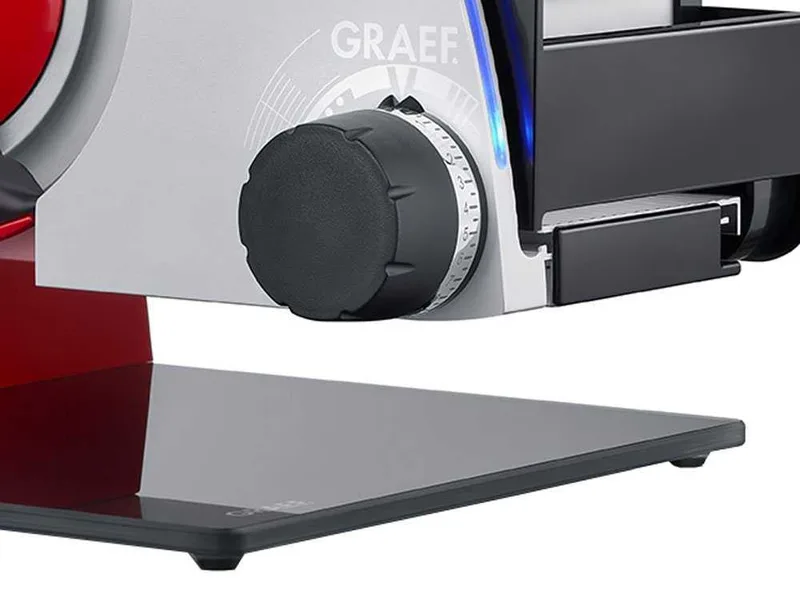Graef SKS Line 700 Rouge - Trancheuse à pont avec lame de 170 mm - Éclairage LED