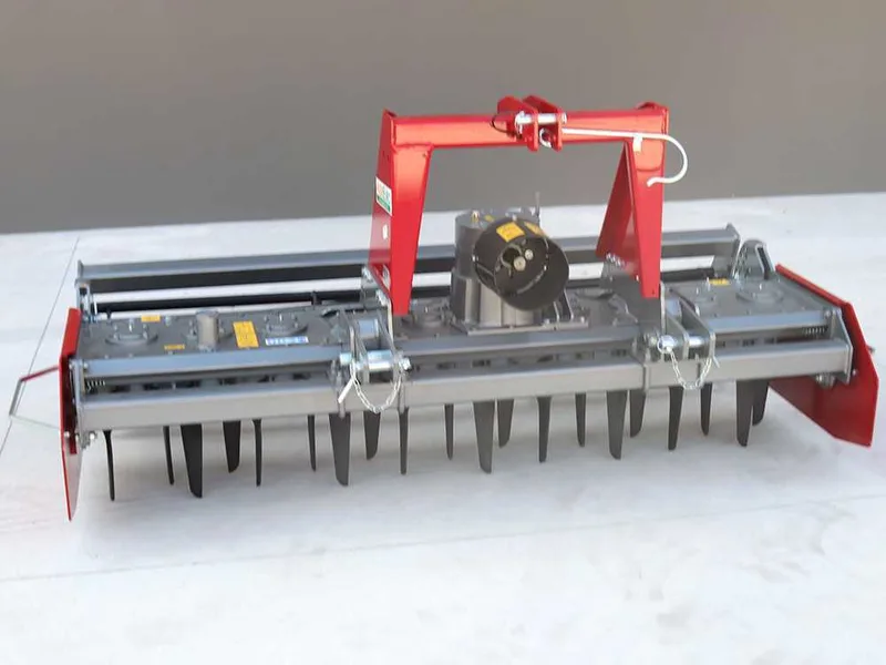 Herse rotative RM225 - largeur de travail 225 cm - 20 lames série lourde - Rouleau à cage