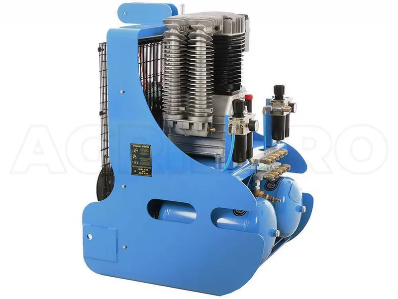 Compresseur avec attelage pour tracteur Campagnola PTO ECOPLUS 1500 - Récolte olives et taille