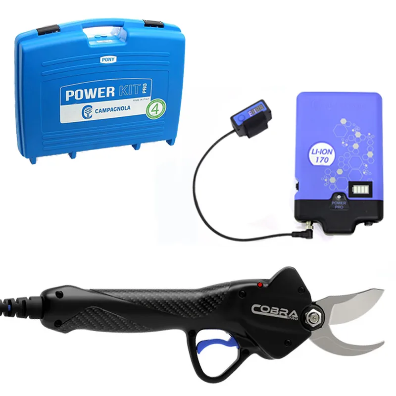Sécateur électrique de taille Campagnola cobra PRO, à batterie - Power Kit 170 li-ion - 3,5 ah