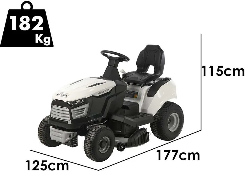 BlackStone CONDOR 98-170 LM-H - Tracteur tondeuse avec transmission hydrostatique - Éjection latérale - Mulching