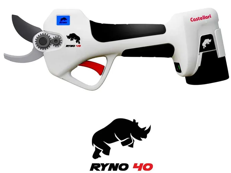 Castellari Ryno 40 - Sécateur électrique de taille - 2x 14,4V - 2,5 Ah - Diamètre de coupe 25 mm
