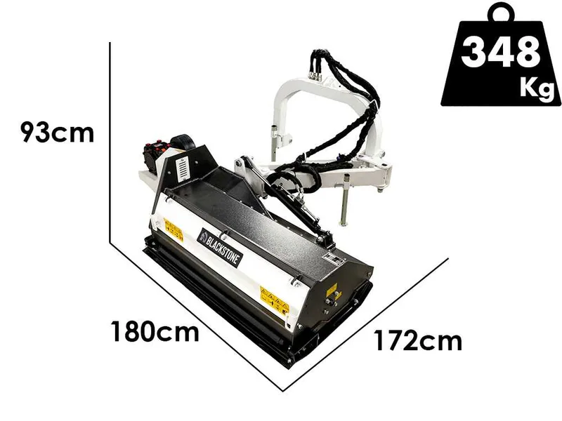 BlackStone BVM 140 M - Broyeur d'accotement latéral à bras pour tracteur - Série medium