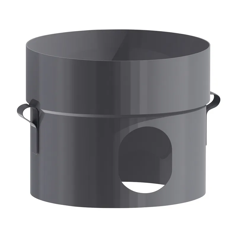 Schiedel pied pour PRIMA PLUS bac à condensats Ø113 mm avec évacuation en bas simple paroi mat