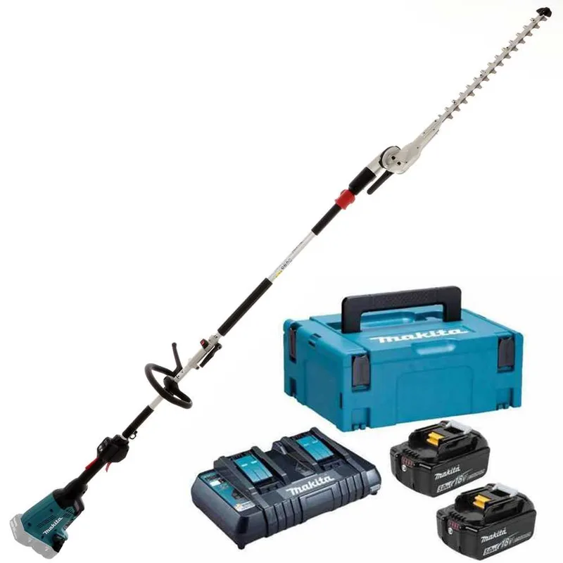 Makita DUX60 - Taille-haie sur perche de rallonge à batterie 36V multifonction - Batteries 2x18V/5Ah