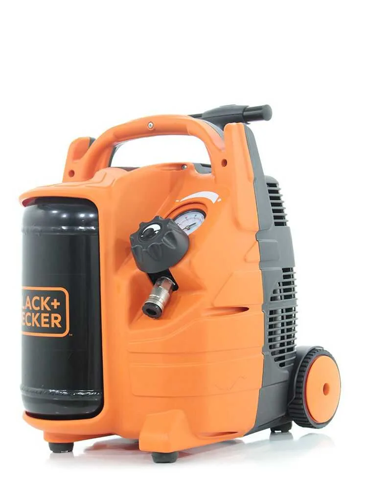 Black & Decker BD 195/5 MY T - Compresseur d'air électrique portatif monophasé, oil-less - Moteur 1.5 CV - 5 L
