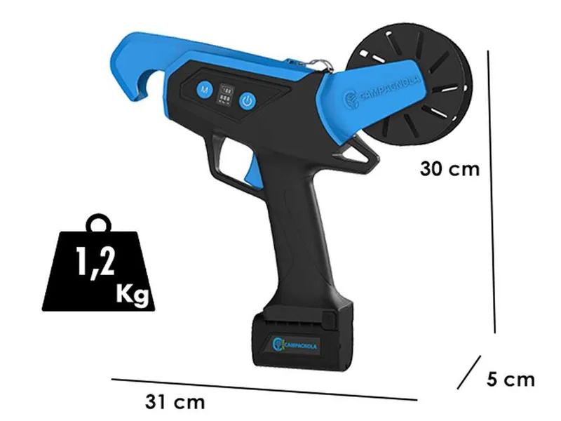 Lieuse pour vigne électrique à batterie Campagnola NEXI - 2 Batteries de 14,4 V - 2,5 Ah