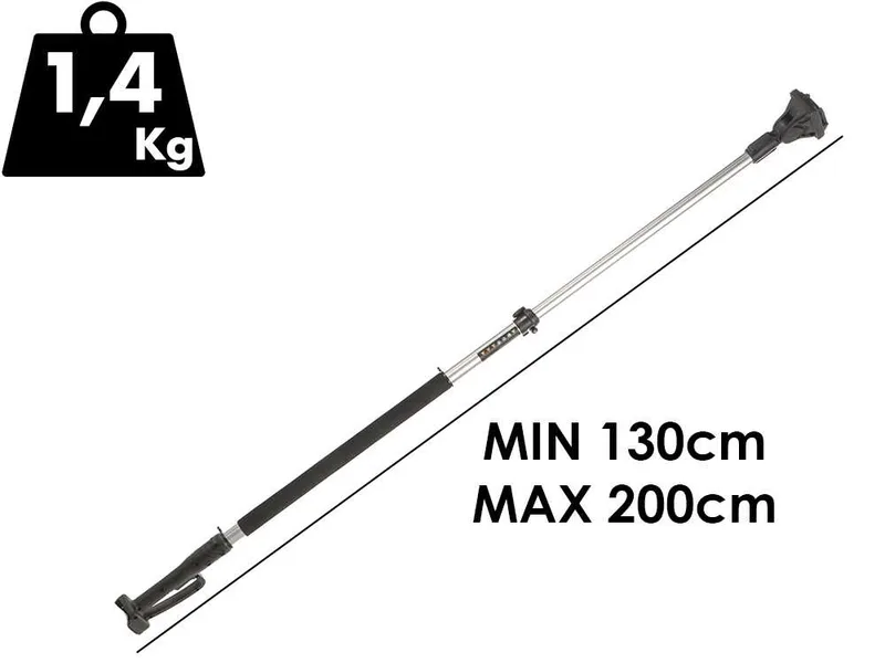 Perche télescopique 130-200 cm en aluminium - BullMach
