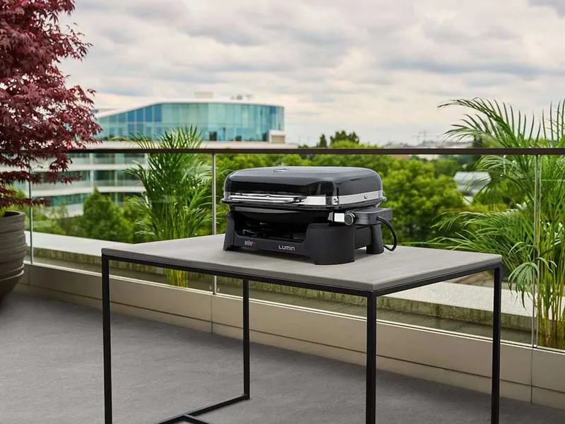 Weber Lumin Red - Barbecue électrique portable