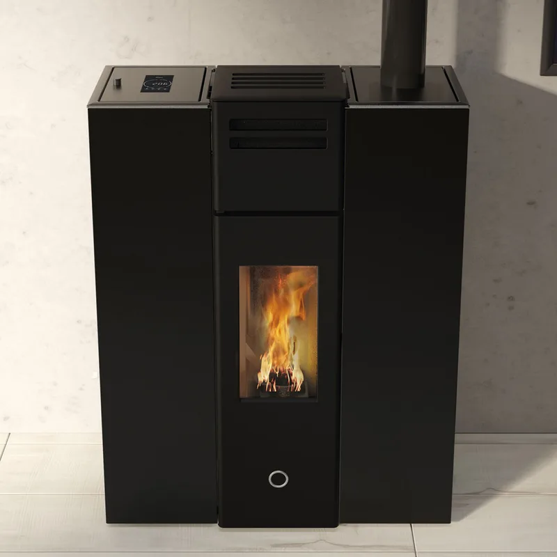 EK63 Cell 80+ Evo Poêle à granulés acier noir