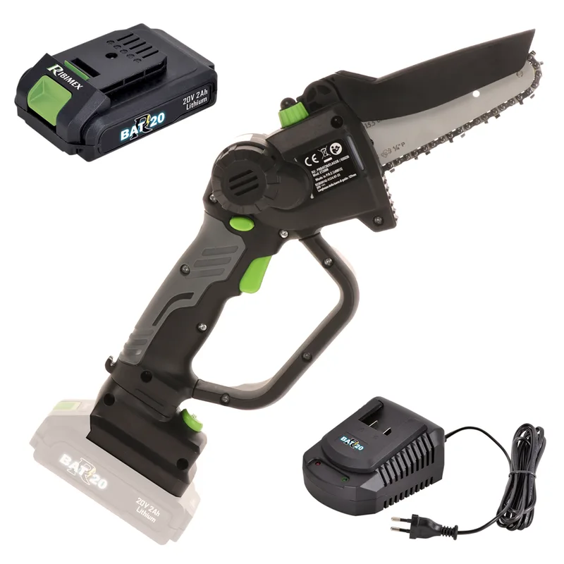 Ribimex PRBAT20/ELAG - Élagueuse sur batterie - 20V / 2 Ah