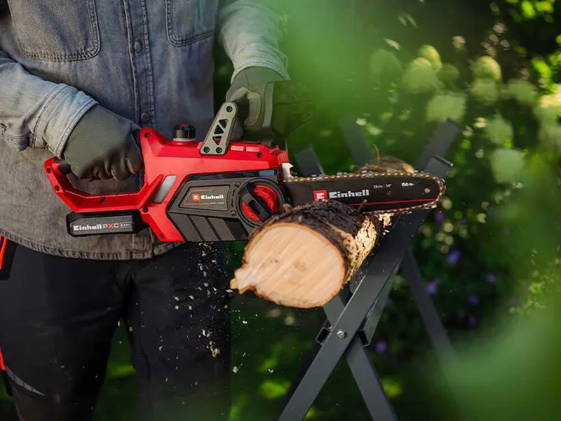Einhell GE-LC 18/25-1 Li Kit - Tronçonneuse à batterie 18 V 2,5 Ah - Guide de 25 cm