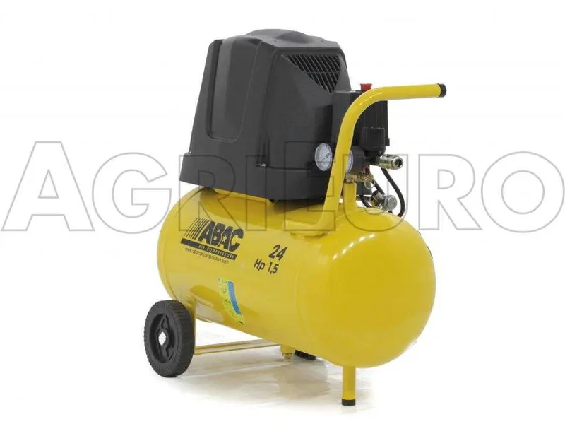 Abac pole position B15 - Compresseur d'air électrique sur chariot - Moteur 1.5 CV - 24 L oilless