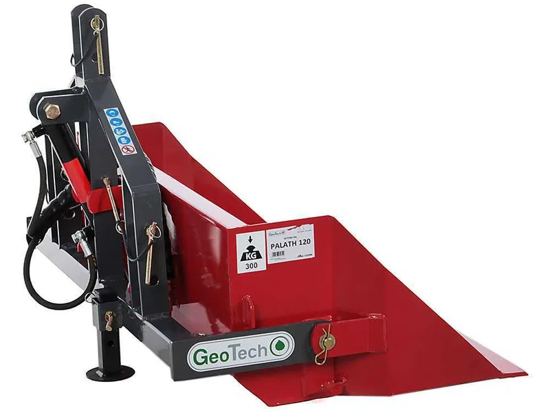 Godet arrière hydraulique pour tracteur GeoTech de 120 cm - Série médium - Charge 300Kg