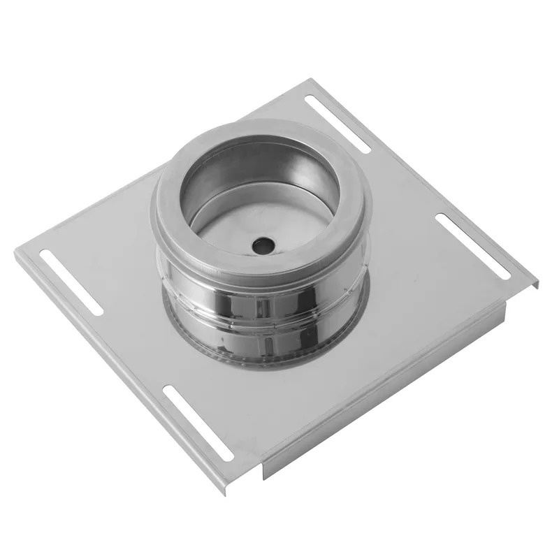Opsinox support mural pour cheminée en acier inoxydable de 250 mm avec évacuation des condensats MSDC-D