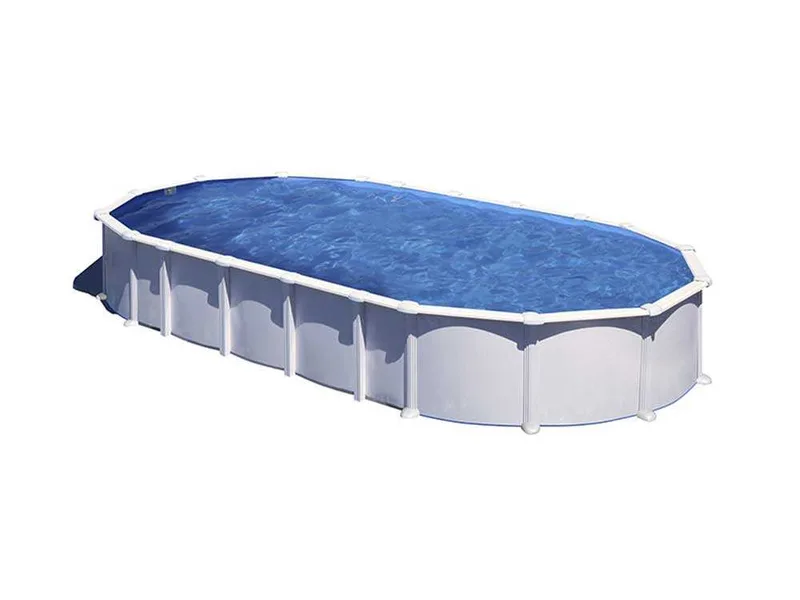 Gre Haiti Ovale 1000 x 550 x 132 cm - Piscine hors-sol - Traverses enterrées